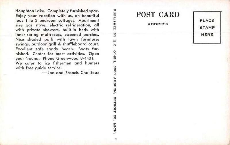 Chalifoux Resort Motel - Vintage Postcard (newer photo)